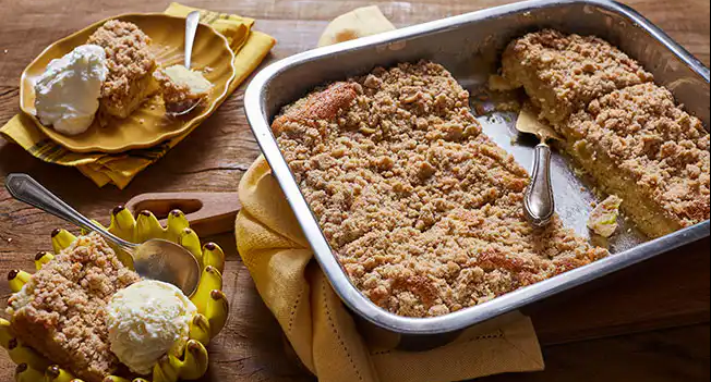 Cuca de farofa deliciosa